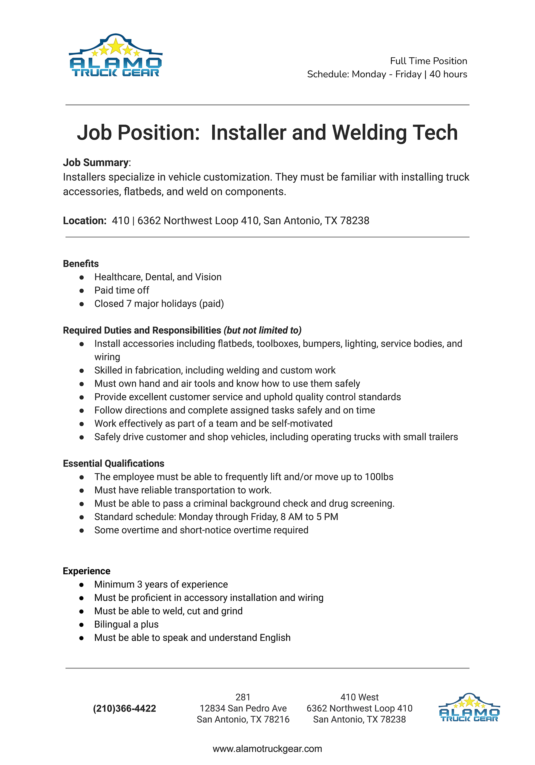 InstallationandWelding